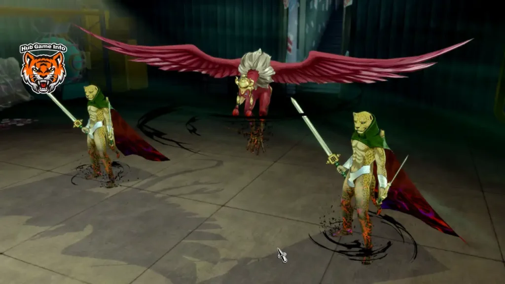 Joker facing multiple enemies in a battle inside the casino palace in Persona 5 Royal